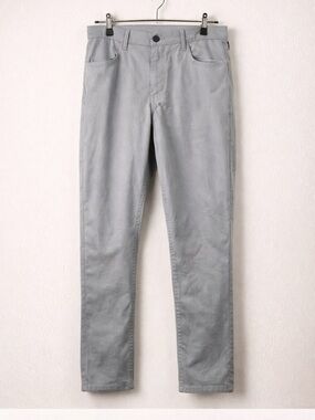Faherty Movement Pants Mens 34x33 Gray Stretch Organic Cotton Slim Fit